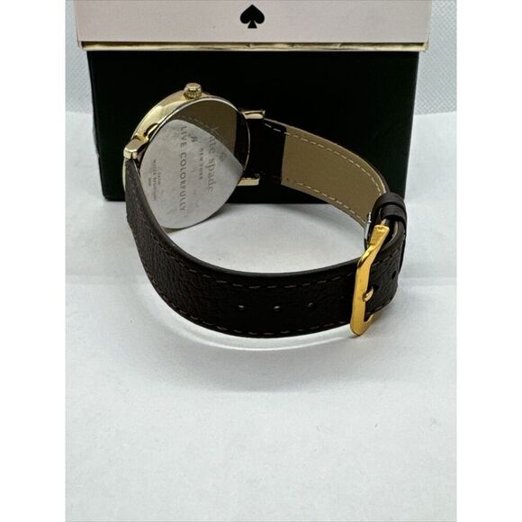 Kate Spade Gramercy 0009 Women\'s Black Leather Strap Analog Dial Watch JNA130 main image 11